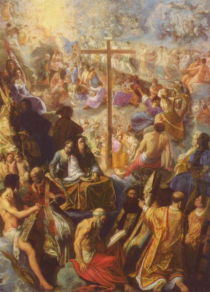 Adam Elsheimer The Exaltation of the Cross from the Frankfurt Tabernacle china oil painting image